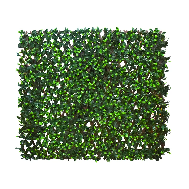 RYKER ARTIFICIAL HEDGE MAT 188024C GREEN POLYETHYLENE HEDGE MAT ARTIFICIAL LEAVES